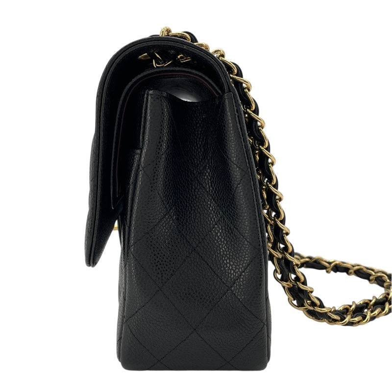 シャネル CHANEL マトラッセ30 A58600 19番台 ブラック シルバー金具 キャビアスキン レディース ショルダーバッグ