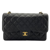 シャネル CHANEL マトラッセ30 A58600 19番台 ブラック シルバー金具 キャビアスキン レディース ショルダーバッグ