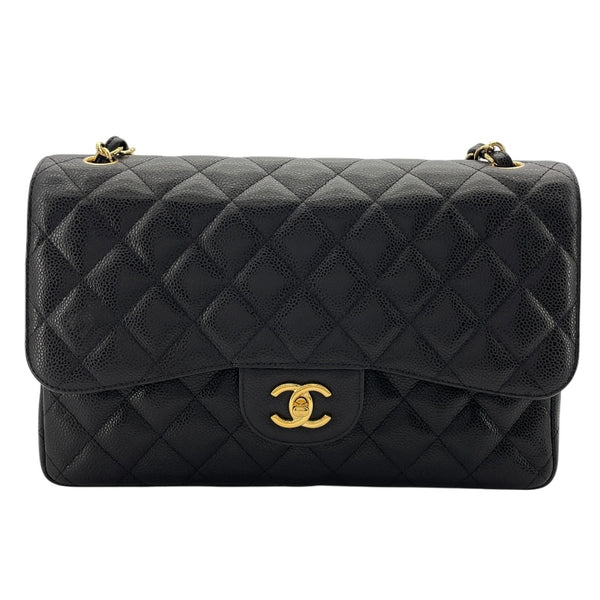 シャネル CHANEL マトラッセ30 A58600 19番台 ブラック シルバー金具 キャビアスキン レディース ショルダーバッグ