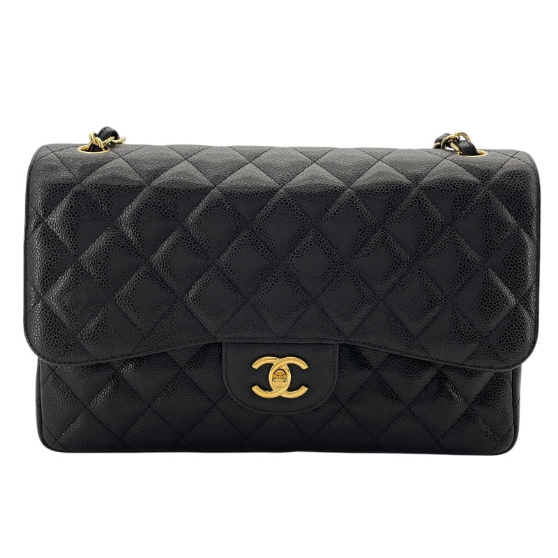 シャネル CHANEL マトラッセ30 A58600 19番台 ブラック シルバー金具 キャビアスキン レディース ショルダーバッグ
