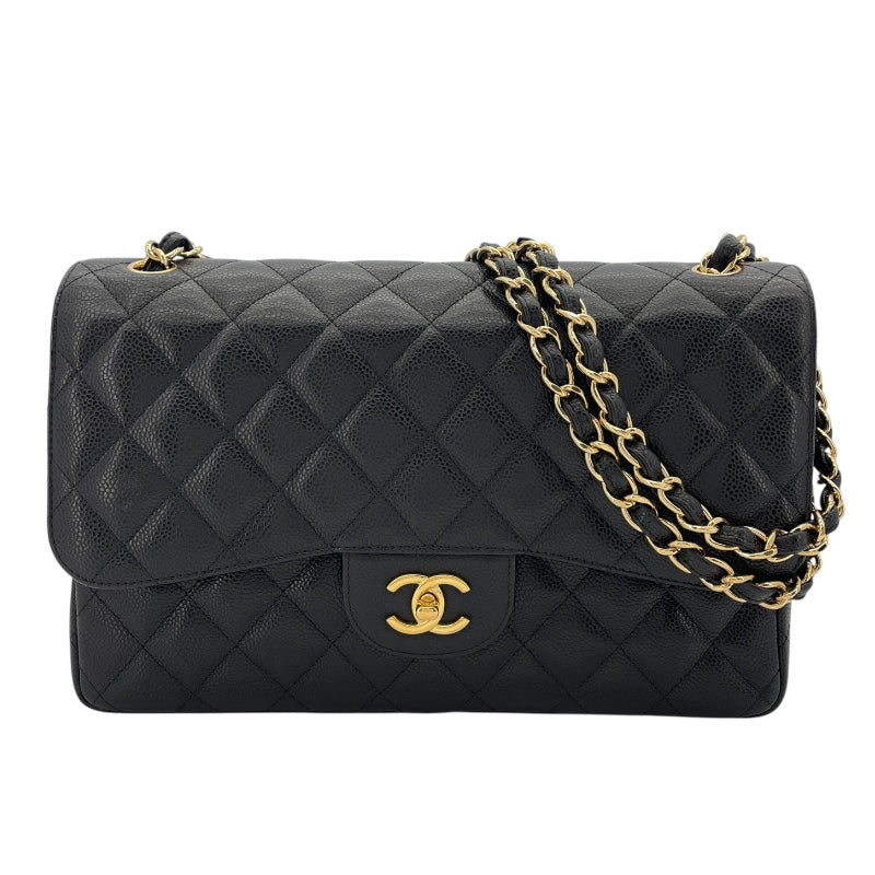 シャネル CHANEL マトラッセ30 A58600 19番台 ブラック シルバー金具 キャビアスキン レディース ショルダーバッグ