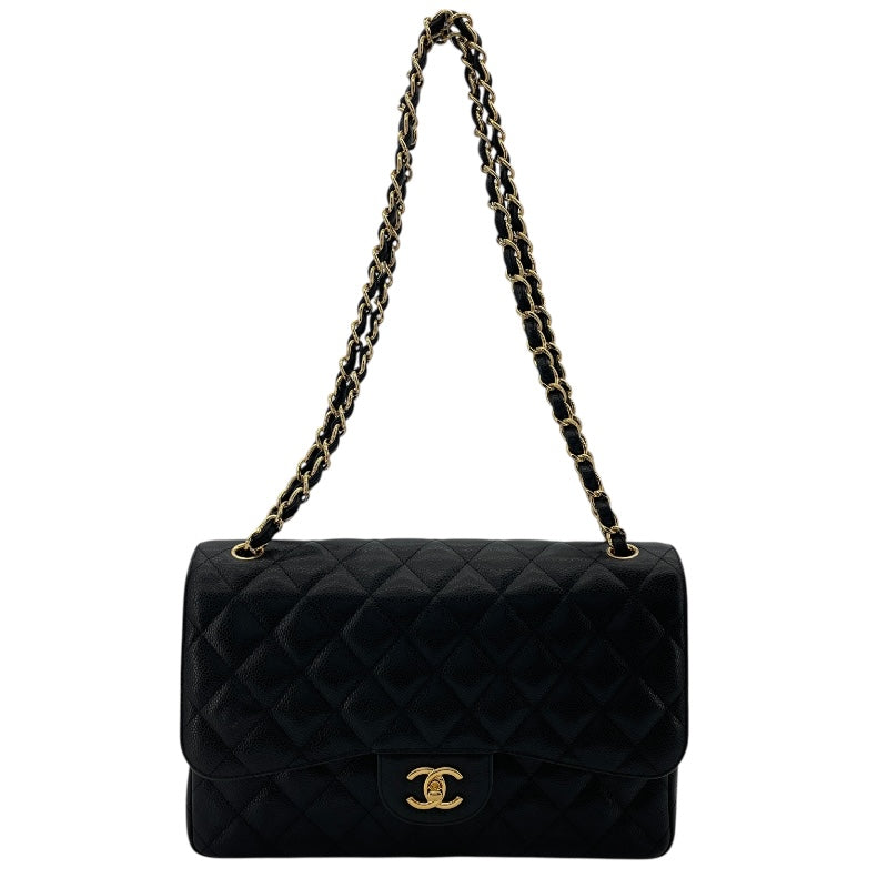シャネル CHANEL マトラッセ30 A58600 19番台 ブラック シルバー金具 キャビアスキン レディース ショルダーバッグ