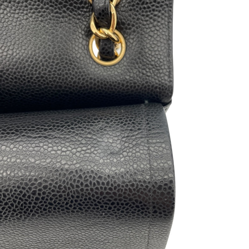 シャネル CHANEL マトラッセ30 A58600 19番台 ブラック シルバー金具 キャビアスキン レディース ショルダーバッグ