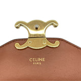 セリーヌ CELINE エンベロープ ショルダー トリオンフ タン ゴールド金具金具 トリオンフキャンバス レディース ショルダーバッグ