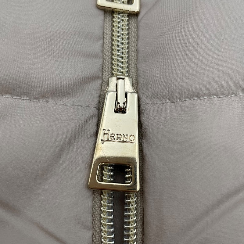 ヘルノ HERNO ウール切替ダウンコート PI0848D ベージュ ウール レディース ダウンジャケット