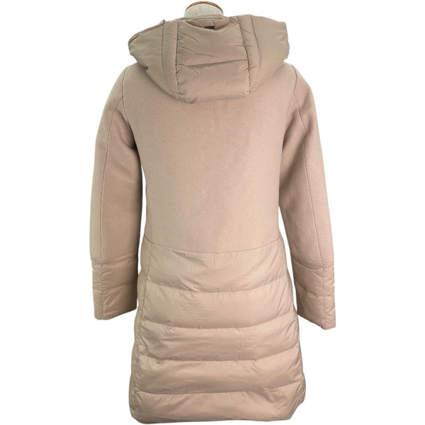 ヘルノ HERNO ウール切替ダウンコート PI0848D ベージュ ウール レディース ダウンジャケット