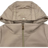 ヘルノ HERNO ウール切替ダウンコート PI0848D ベージュ ウール レディース ダウンジャケット