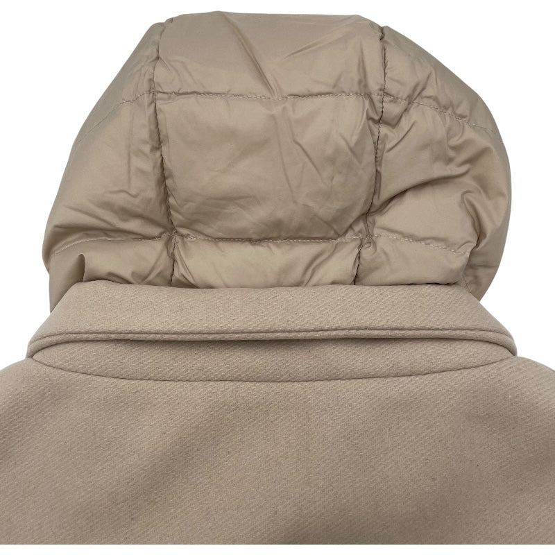 ヘルノ HERNO ウール切替ダウンコート PI0848D ベージュ ウール レディース ダウンジャケット