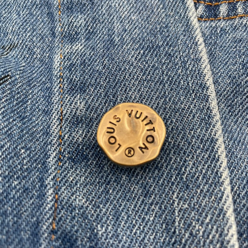 ルイ・ヴィトン LOUIS VUITTON モノグラムデニムジャケット HJA71W ブルー コットン メンズ その他アウター