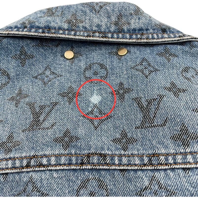 ルイ・ヴィトン LOUIS VUITTON モノグラムデニムジャケット HJA71W ブルー コットン メンズ その他アウター