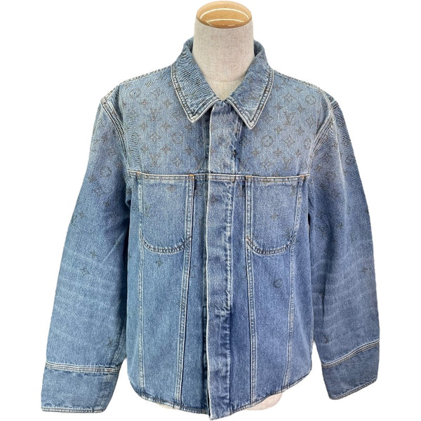 ルイ・ヴィトン LOUIS VUITTON モノグラムデニムジャケット HJA71W ブルー コットン メンズ その他アウター