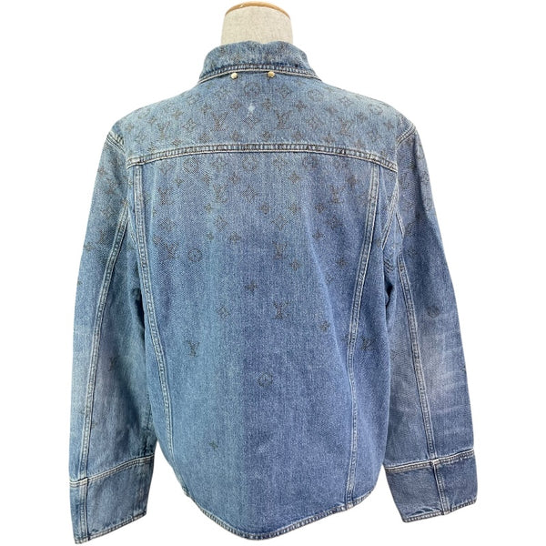 ルイ・ヴィトン LOUIS VUITTON モノグラムデニムジャケット HJA71W ブルー コットン メンズ その他アウター