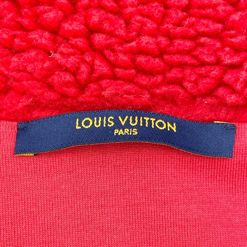 ルイ・ヴィトン LOUIS VUITTON ×NIGO ダミエ柄フリースジャケット HMY04W レッド・アイボリー ポリエステル メンズ その他アウター