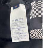 ルイ・ヴィトン LOUIS VUITTON ディストーテッドダミエカーコート HKC71W ブラック/ホワイト ウール ポリエステル メンズ その他アウター