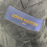 ルイ・ヴィトン LOUIS VUITTON ディストーテッドダミエカーコート HKC71W ブラック/ホワイト ウール ポリエステル メンズ その他アウター