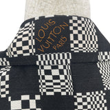 ルイ・ヴィトン LOUIS VUITTON ディストーテッドダミエカーコート HKC71W ブラック/ホワイト ウール ポリエステル メンズ その他アウター