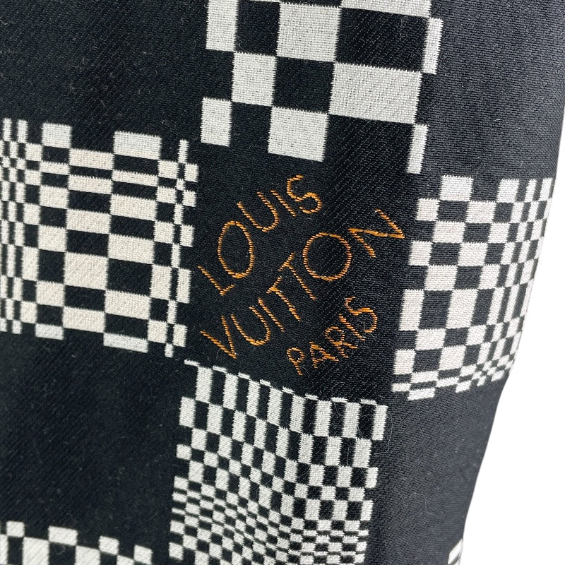 ルイ・ヴィトン LOUIS VUITTON ディストーテッドダミエカーコート HKC71W ブラック/ホワイト ウール ポリエステル メンズ その他アウター