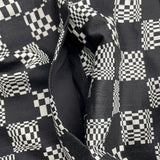 ルイ・ヴィトン LOUIS VUITTON ディストーテッドダミエカーコート HKC71W ブラック/ホワイト ウール ポリエステル メンズ その他アウター