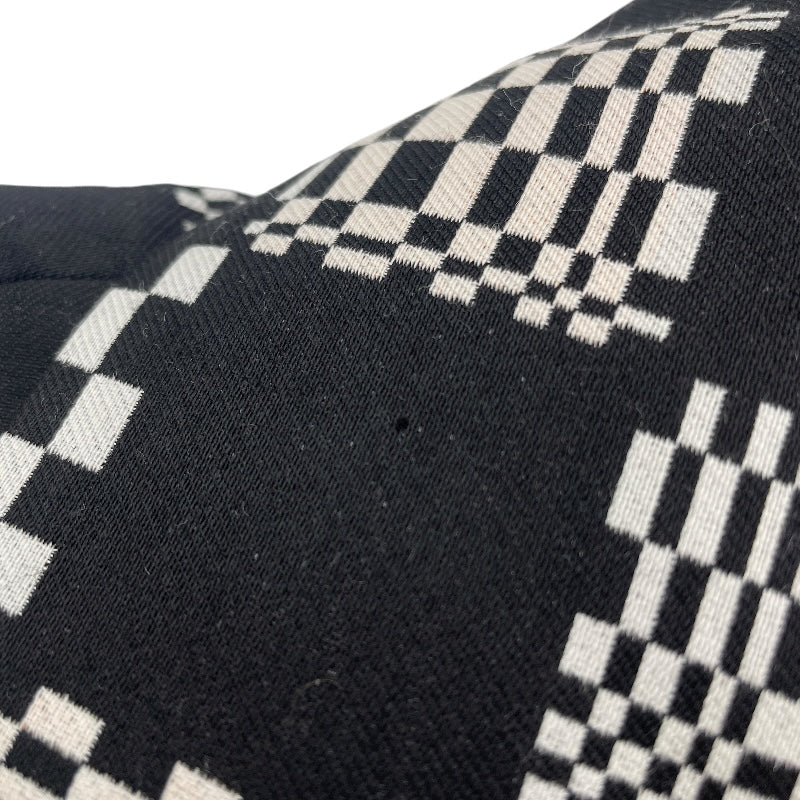 ルイ・ヴィトン LOUIS VUITTON ディストーテッドダミエカーコート HKC71W ブラック/ホワイト ウール ポリエステル メンズ その他アウター