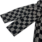 ルイ・ヴィトン LOUIS VUITTON ディストーテッドダミエカーコート HKC71W ブラック/ホワイト ウール ポリエステル メンズ その他アウター