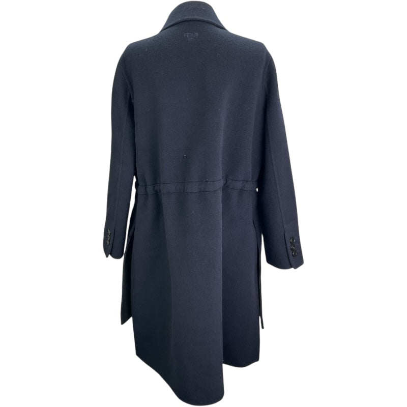フェンディ FENDI カシミヤコート ネイビー カシミヤ レディース その他アウター
