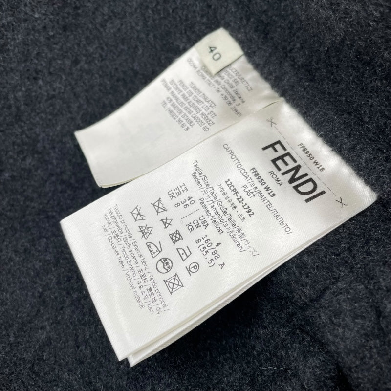 フェンディ FENDI カシミヤコート ネイビー カシミヤ レディース その他アウター