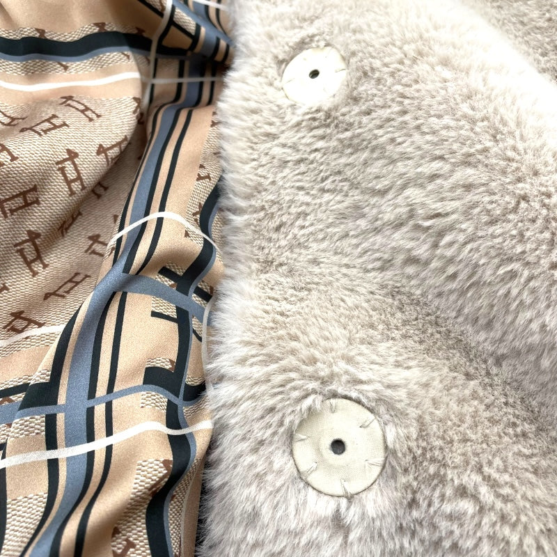 ヘルノ HERNO エコファーコート ホワイト ポリエステル レディース その他アウター