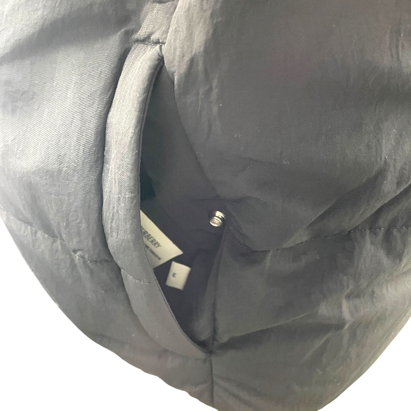 バーバリー BURBERRY チェック柄リバーシブルダウンジャケット 8094937 ブラック ナイロン メンズ ダウンジャケット