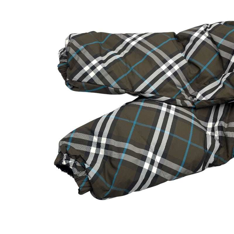 バーバリー BURBERRY チェック柄リバーシブルダウンジャケット 8094937 ブラック ナイロン メンズ ダウンジャケット