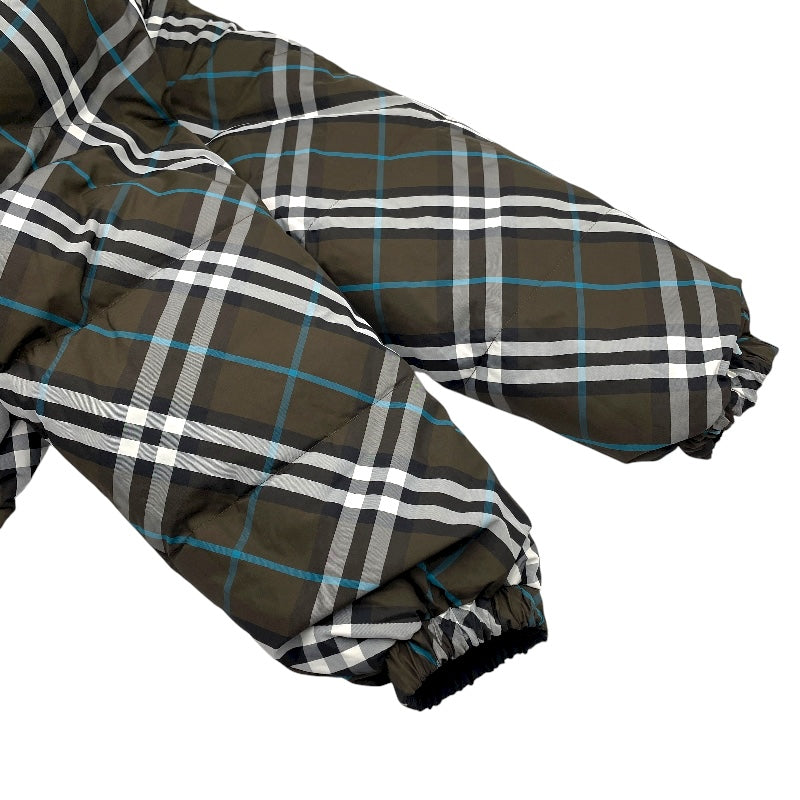 バーバリー BURBERRY チェック柄リバーシブルダウンジャケット 8094937 ブラック ナイロン メンズ ダウンジャケット