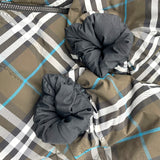 バーバリー BURBERRY チェック柄リバーシブルダウンジャケット 8094937 ブラック ナイロン メンズ ダウンジャケット