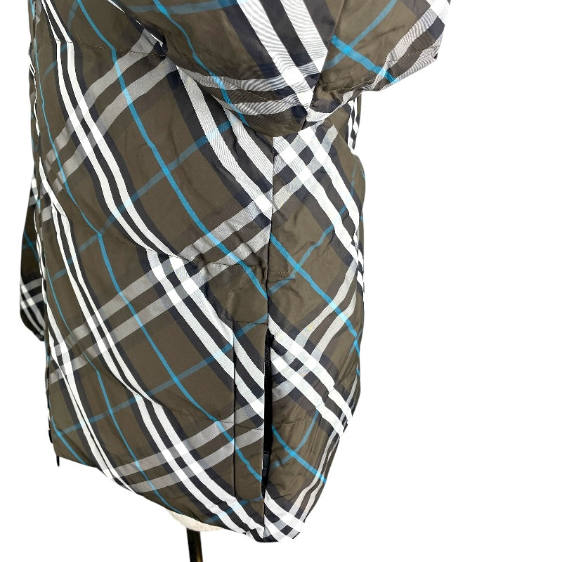 バーバリー BURBERRY チェック柄リバーシブルダウンジャケット 8094937 ブラック ナイロン メンズ ダウンジャケット