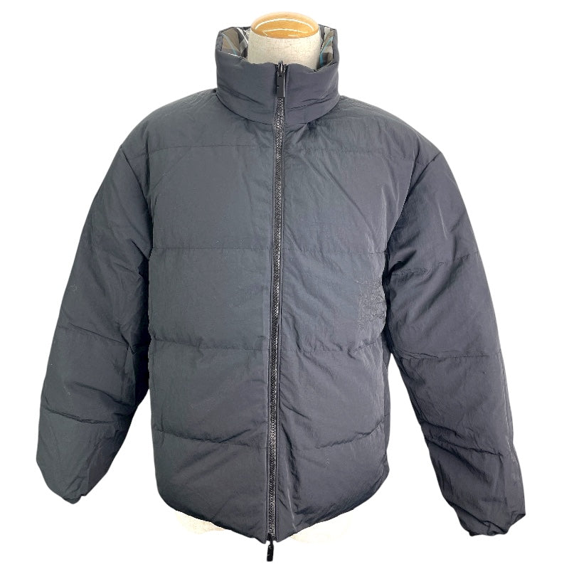 バーバリー BURBERRY チェック柄リバーシブルダウンジャケット 8094937 ブラック ナイロン メンズ ダウンジャケット