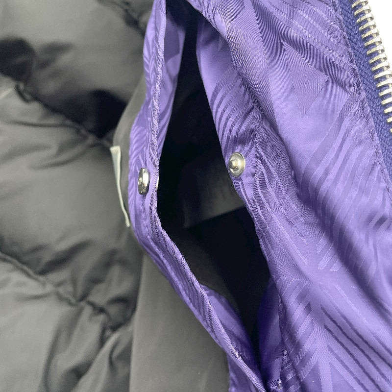 クリスチャン・ディオール Christian Dior CDダイヤモンド総柄ダウンベスト 033C410C5711 パープル ナイロン メンズ ダウンベスト