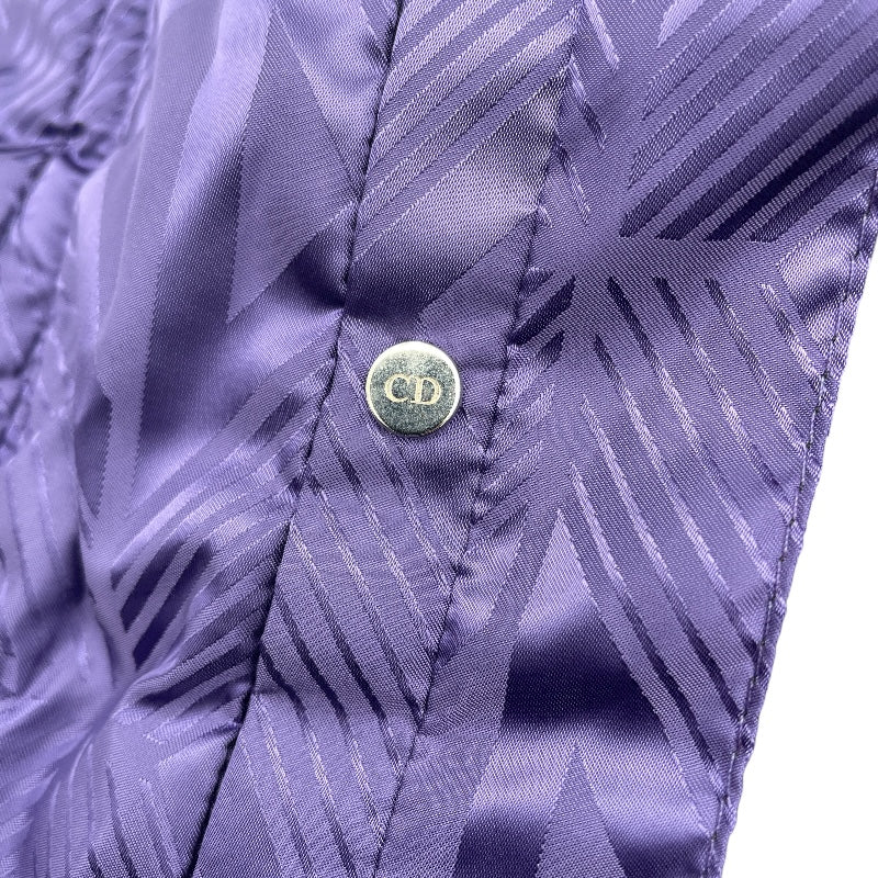クリスチャン・ディオール Christian Dior CDダイヤモンド総柄ダウンベスト 033C410C5711 パープル ナイロン メンズ ダウンベスト