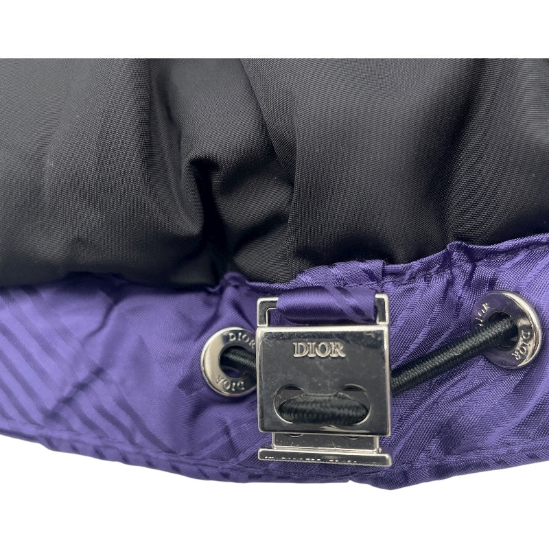 クリスチャン・ディオール Christian Dior CDダイヤモンド総柄ダウンベスト 033C410C5711 パープル ナイロン メンズ ダウンベスト
