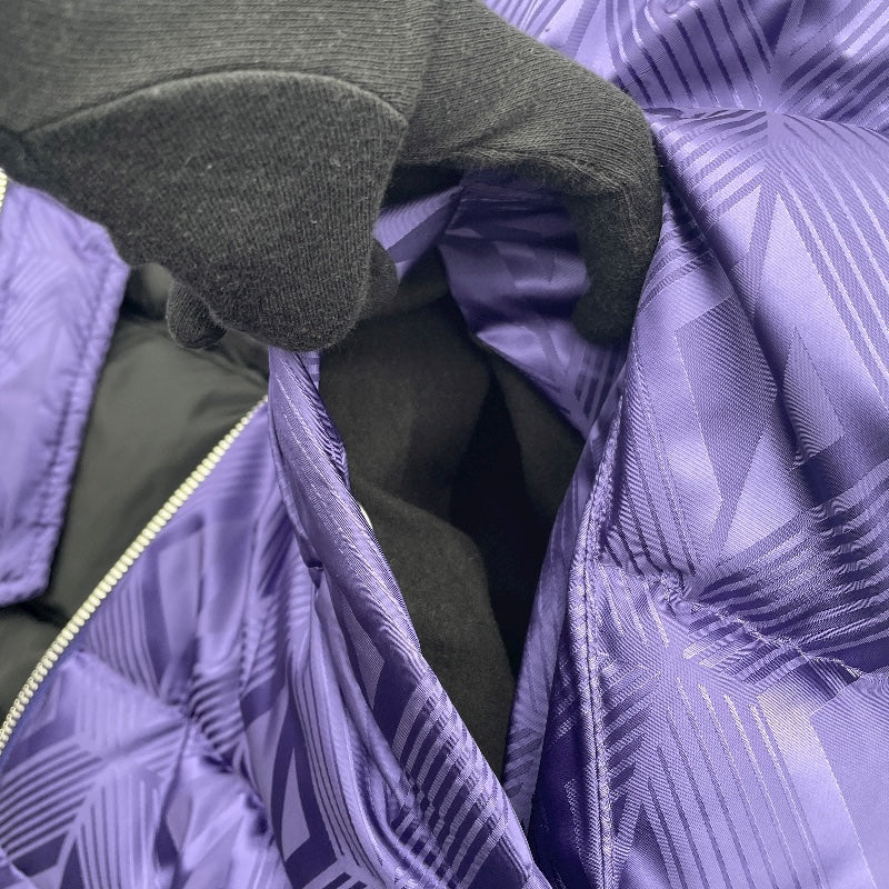 クリスチャン・ディオール Christian Dior CDダイヤモンド総柄ダウンベスト 033C410C5711 パープル ナイロン メンズ ダウンベスト