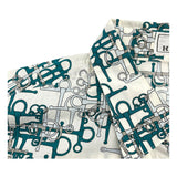 エルメス HERMES 総柄シャツ ホワイト コットン メンズ 長袖シャツ