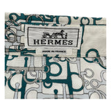 エルメス HERMES 総柄シャツ ホワイト コットン メンズ 長袖シャツ
