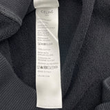 セリーヌ CELINE ロゴプリントスウェットパーカー 2Y70F670Q ブラック コットン レディース パーカー