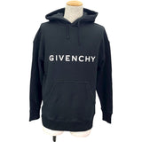 ジバンシィ GIVENCHY ロゴプリントスウェットパーカー BMJOHC3YAC ブラック コットン メンズ スウェット