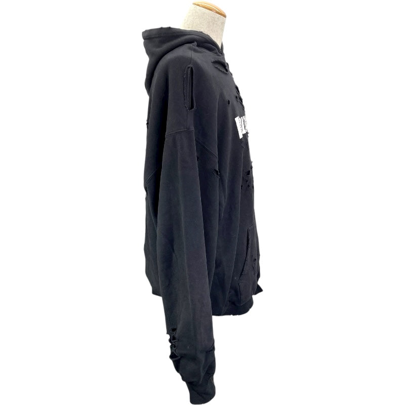 ジバンシィ GIVENCHY ロゴプリントスウェットパーカー BMJOHC3YAC ブラック コットン メンズ スウェット