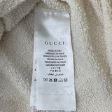 グッチ GUCCI ロゴプリントスウェットパーカー 454585 アイボリー コットン メンズ パーカー