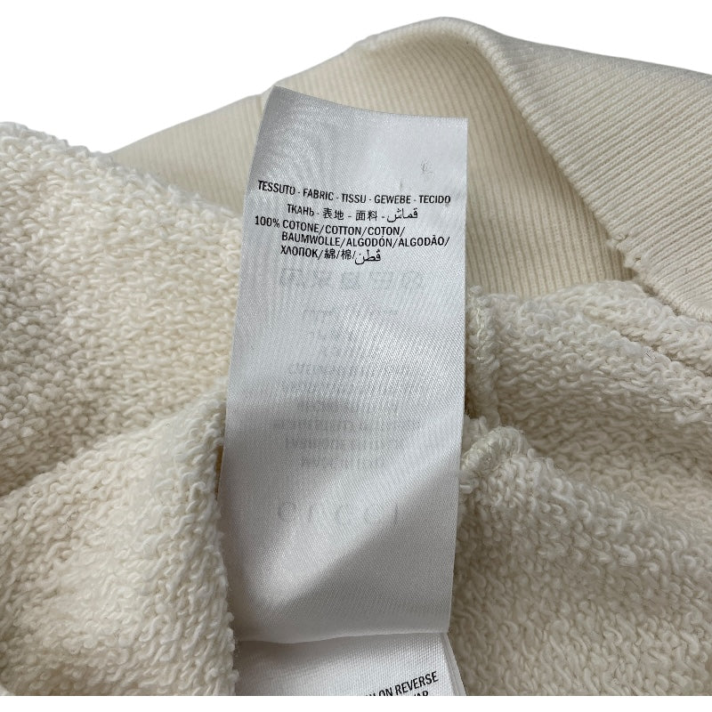 グッチ GUCCI ロゴプリントスウェットパーカー 454585 アイボリー コットン メンズ パーカー