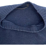 モンクレール MONCLER ロゴワッペンニットセーター ネイビー 羊毛 メンズ セーター