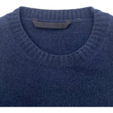 モンクレール MONCLER ロゴワッペンニットセーター ネイビー 羊毛 メンズ セーター