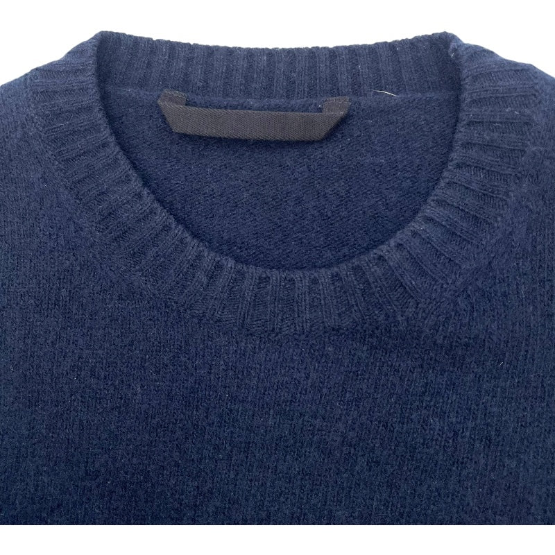 モンクレール MONCLER ロゴワッペンニットセーター ネイビー 羊毛 メンズ セーター