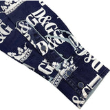 ドルチェ＆ガッバーナ Dolce & Gabbana ロゴ総柄プリント長袖シャツ G5FY4D ネイビー コットン メンズ 長袖シャツ