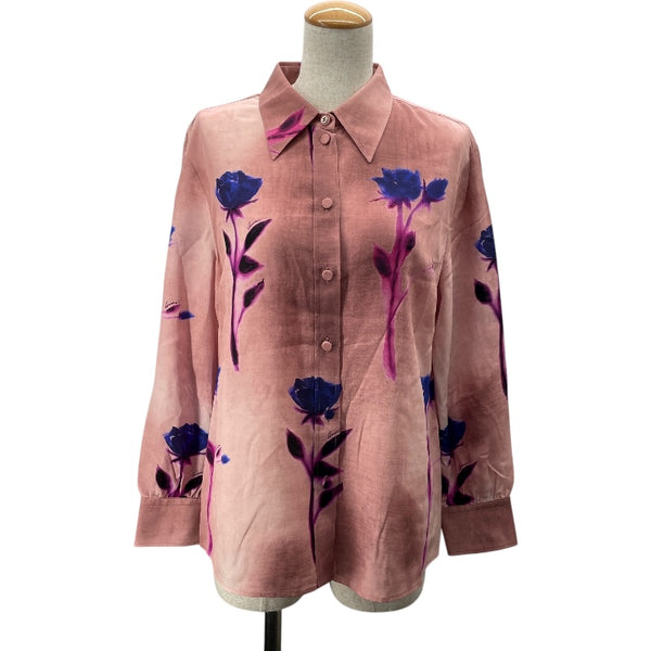 GUCCI シルクブラウス グッチ GUCCI フローラルシルクブラウス 779352 ピンク シルク