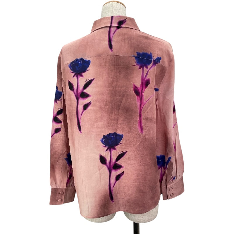 グッチ GUCCI フローラルシルクブラウス 779352 ピンク シルク レディース ブラウス